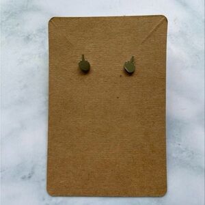 Middle Finger Flip Off Stud Earrings